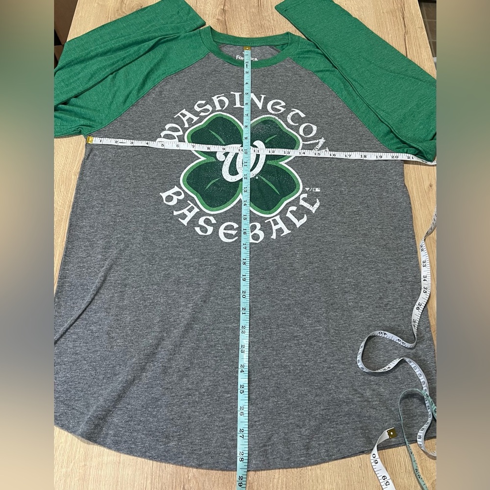 Fanatics Washington Nationals Celtic Raglan Long Sleeve T-Shirt - Picture 5 of 6